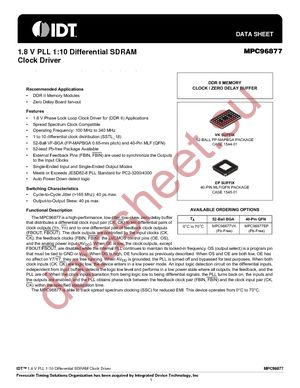 MPC96877VK datasheet  